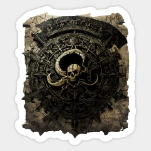 Caribbean Pirate Treasure Map Sticker